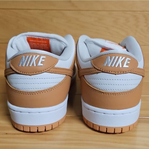 Nike SB Dunk Low Pro ISO Size 10 Light Cognac White Shoe Sneaker DM8998-200 - Picture 9 of 11